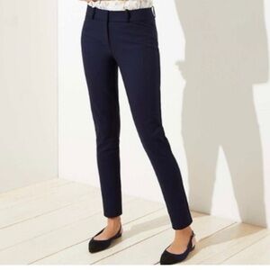 LOFT Marisa Essential skinny ankle pant navy